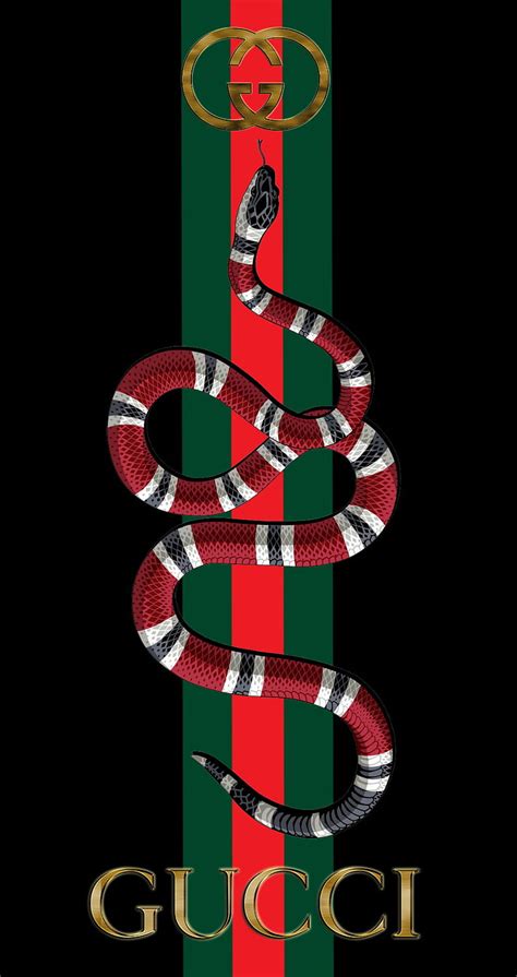 gucci snake log